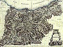 Gipuzkoa probintzia oso noblearen eta oso leialaren topografia-mapa, Jos Joaqun de Olazabal Arbelaiz jaunak eta Francisco de Palacios jaunak egina. 