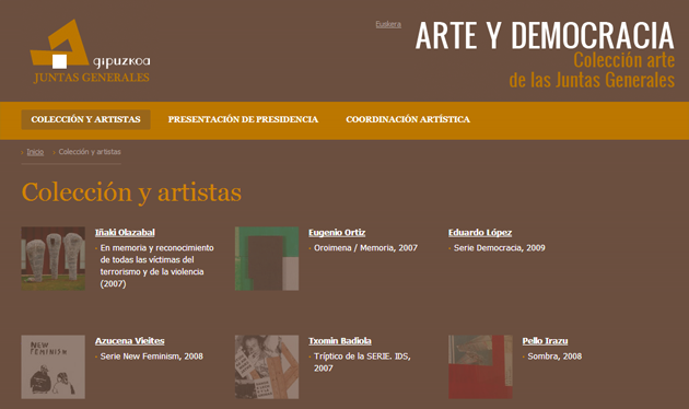 Arte y Democracia: Colección de arte de las Juntas Generales