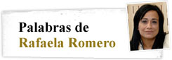 Palabras de Rafaela Romero