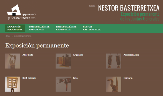 Nestor Basterretxea: Exposición permanente de las juntas generales