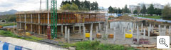 Inicio de la estructura - sótano y patio (2005-12-02).